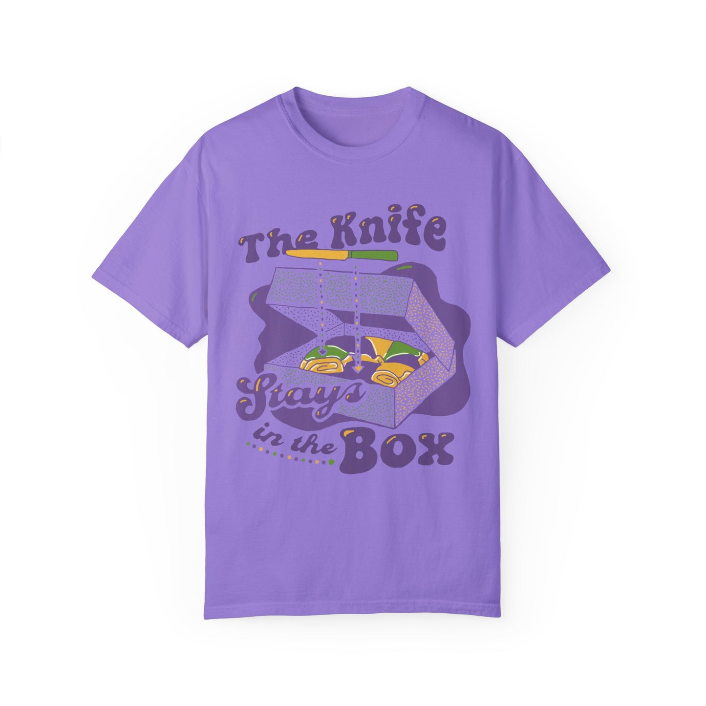 The Knife Stays In The Box Mardi Gras Shirt