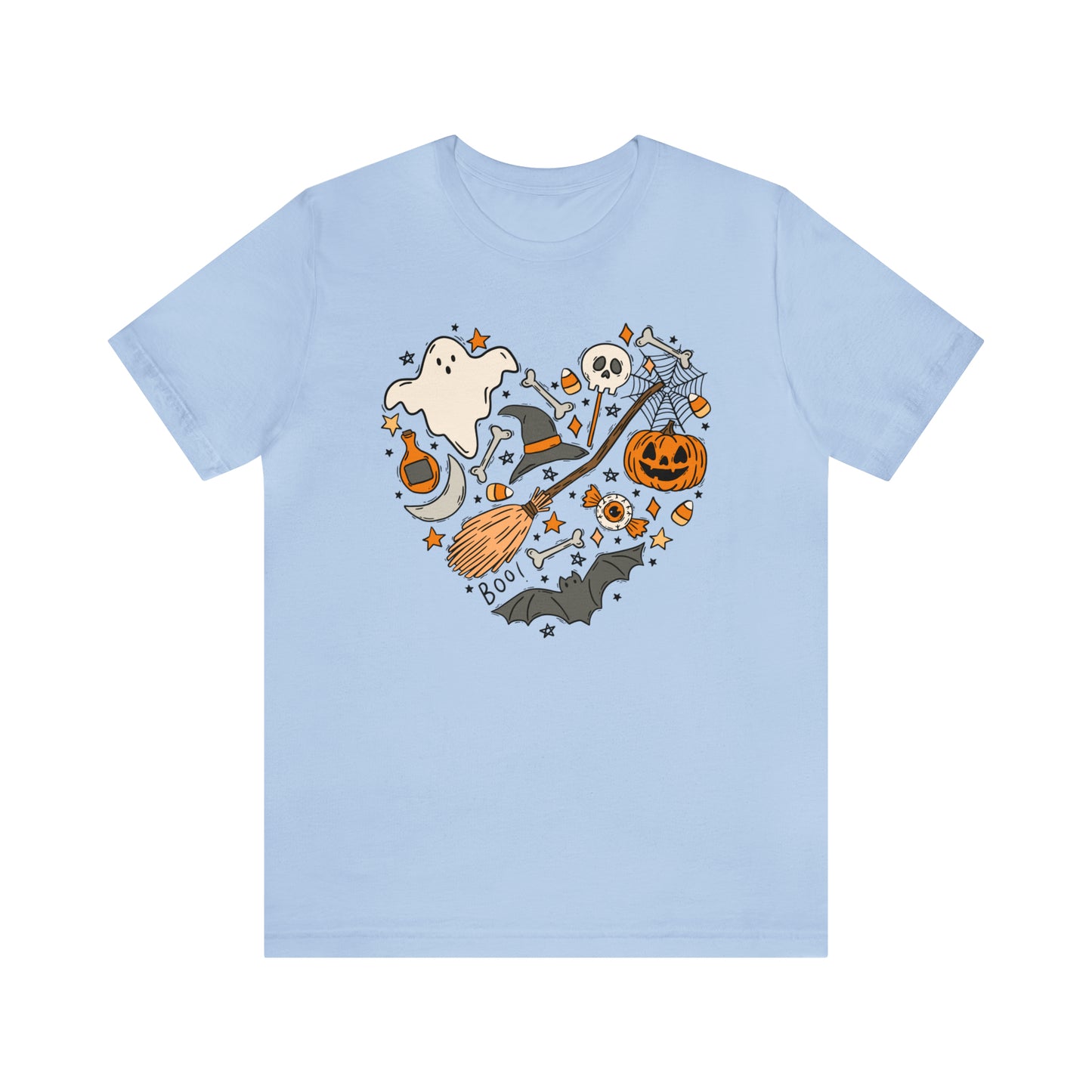 Halloween Heart Shirt Bella Canvas