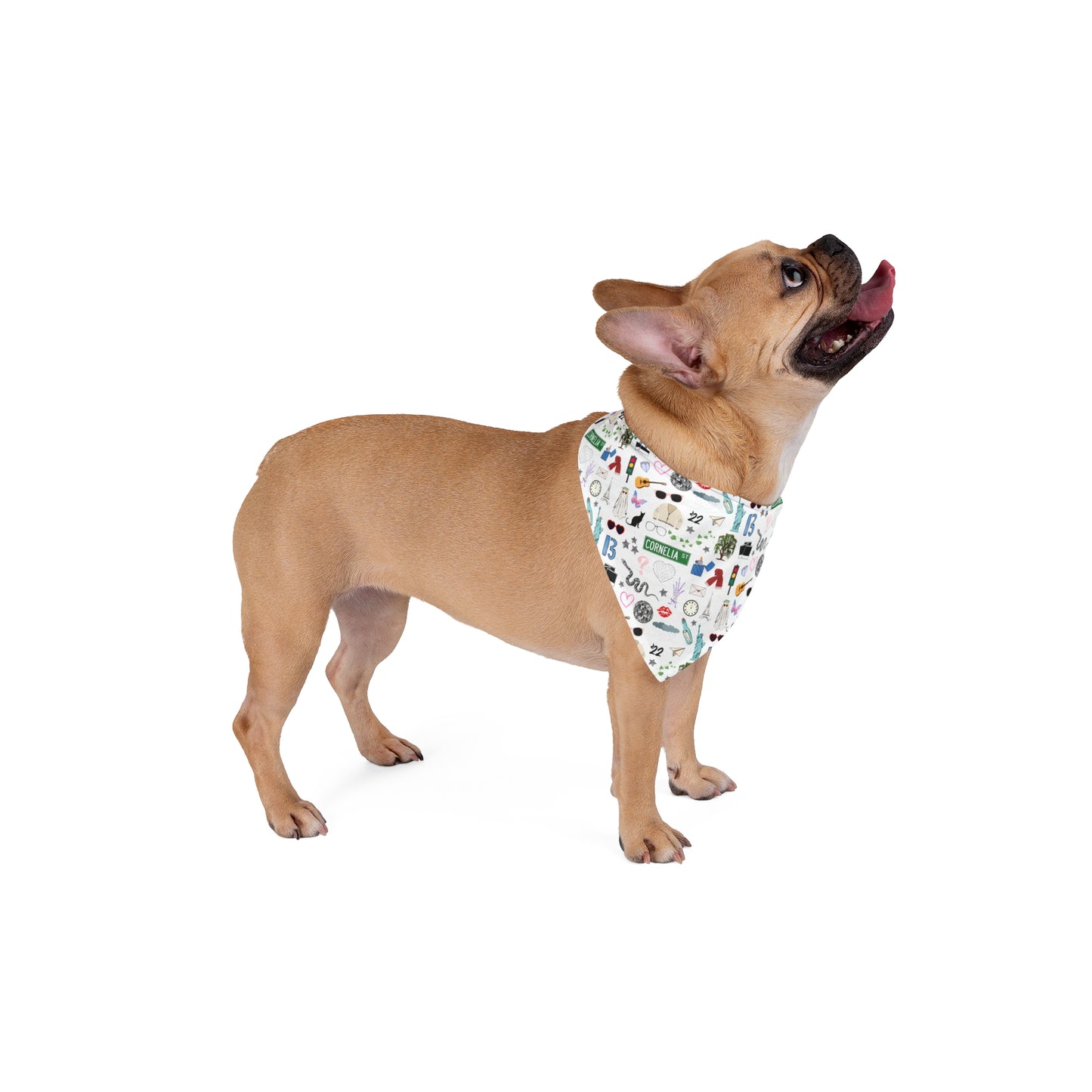 Iconic TS Pet Bandana - White