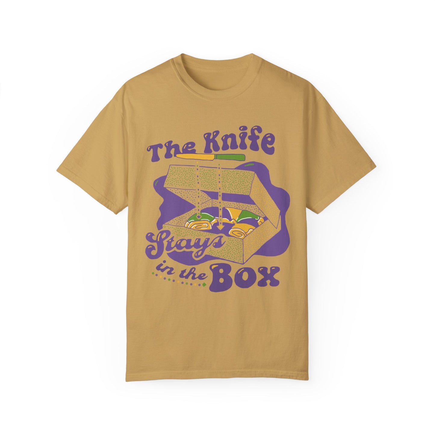 The Knife Stays In The Box Mardi Gras Shirt