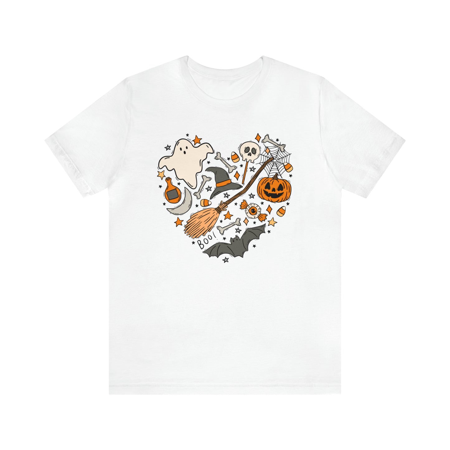 Halloween Heart Shirt Bella Canvas