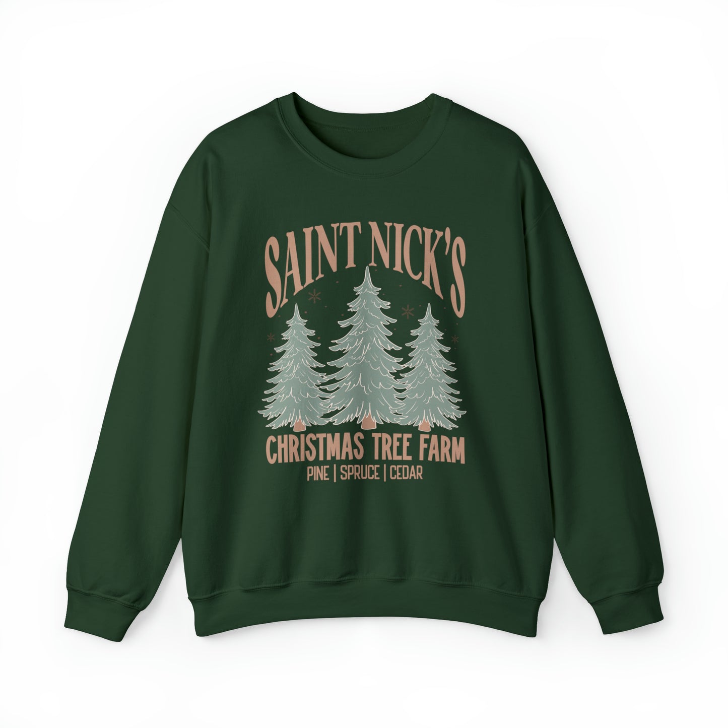 Saint Nick Christmas Tree Sweatshirt