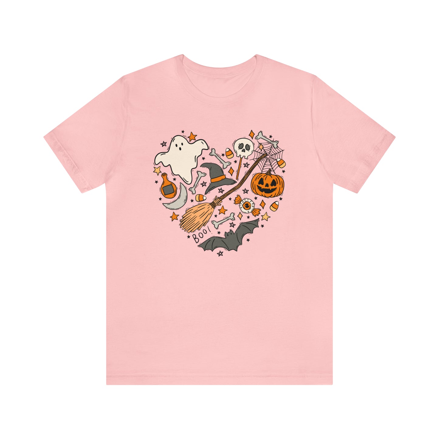 Halloween Heart Shirt Bella Canvas