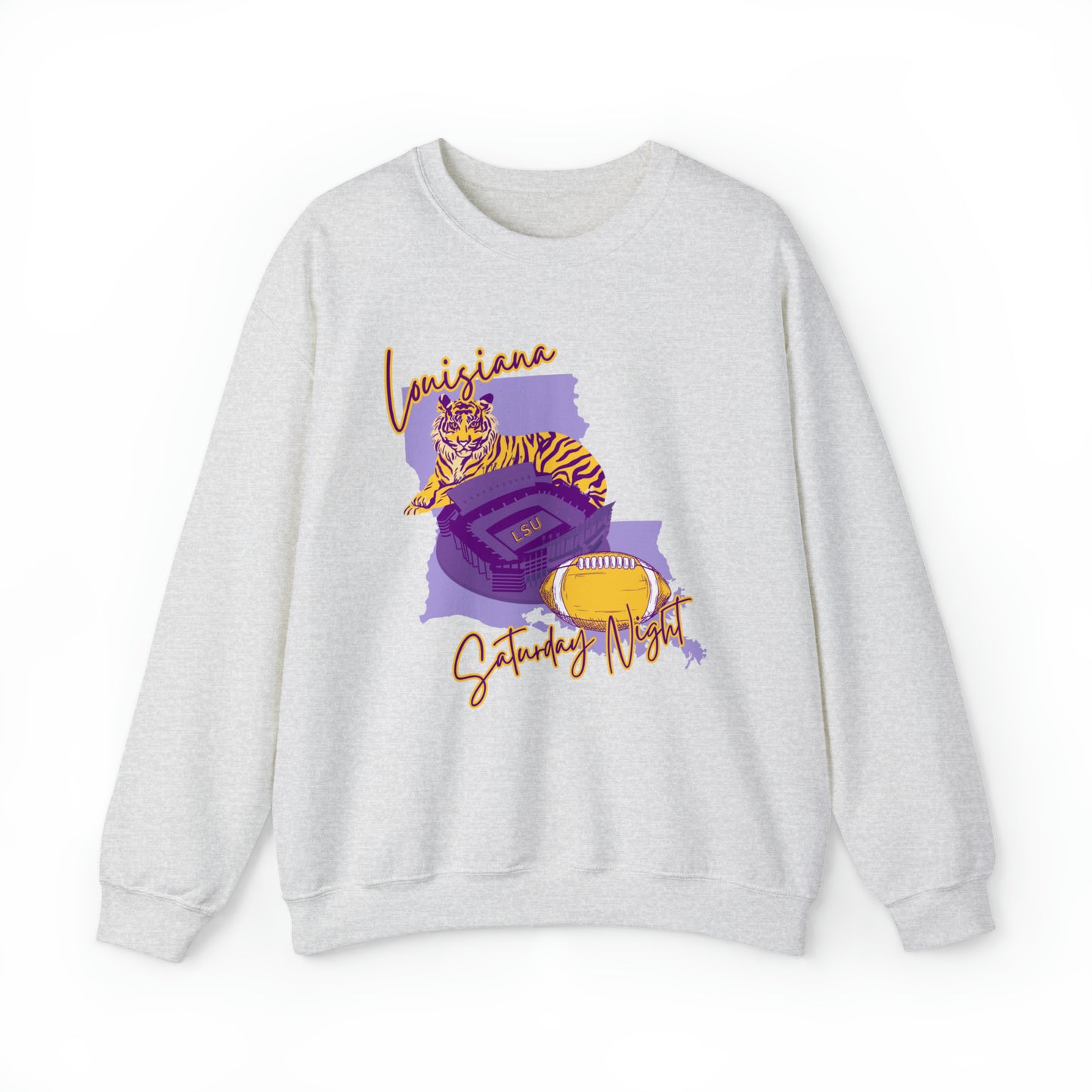 Louisiana Saturday Night Tigers Sweatshirt