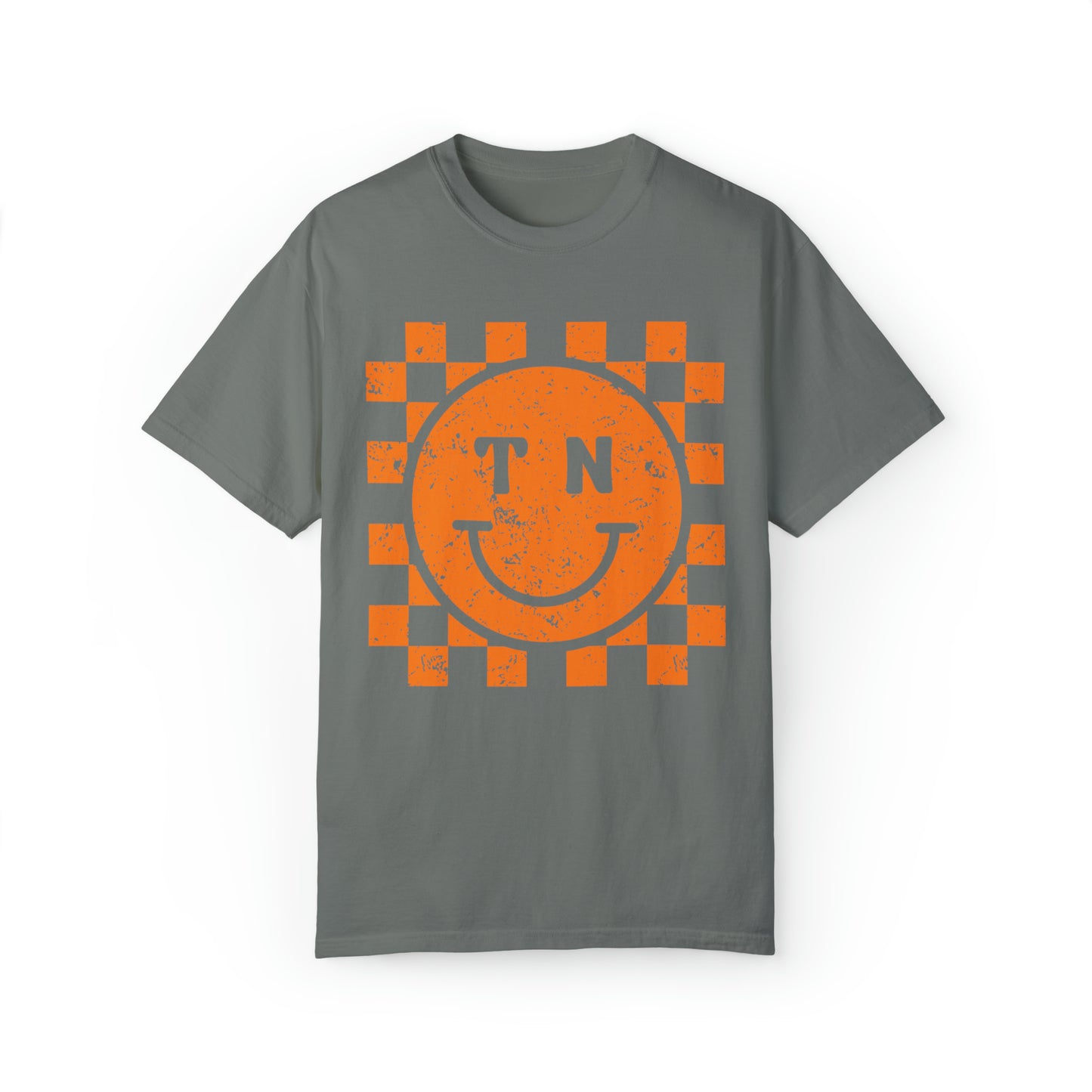 Tennessee Checkered Smiley Face Shirt