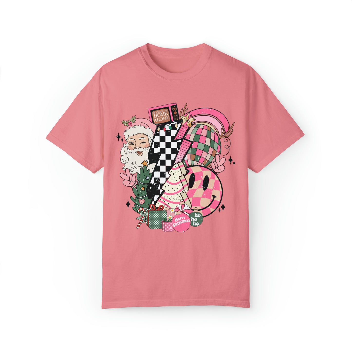 Pink Christmas Collage Shirt