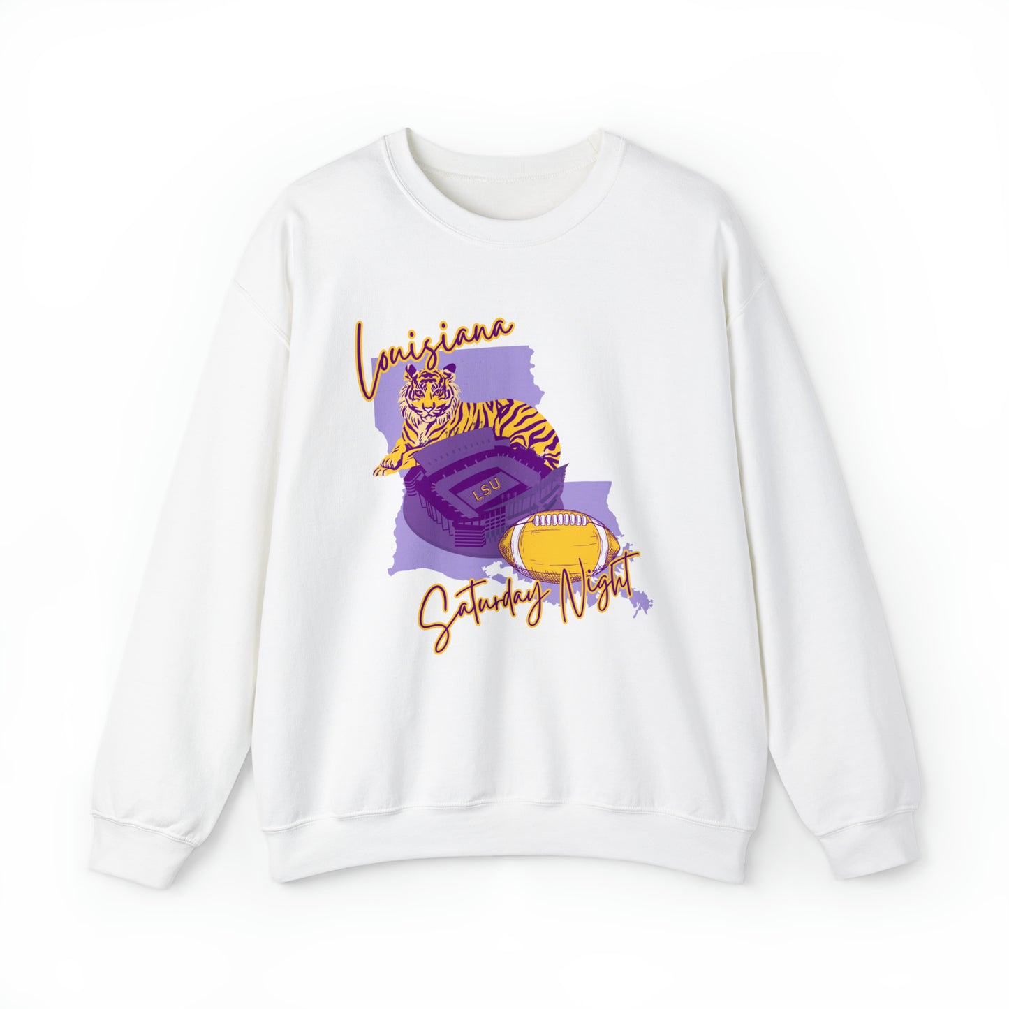 Louisiana Saturday Night Tigers Sweatshirt