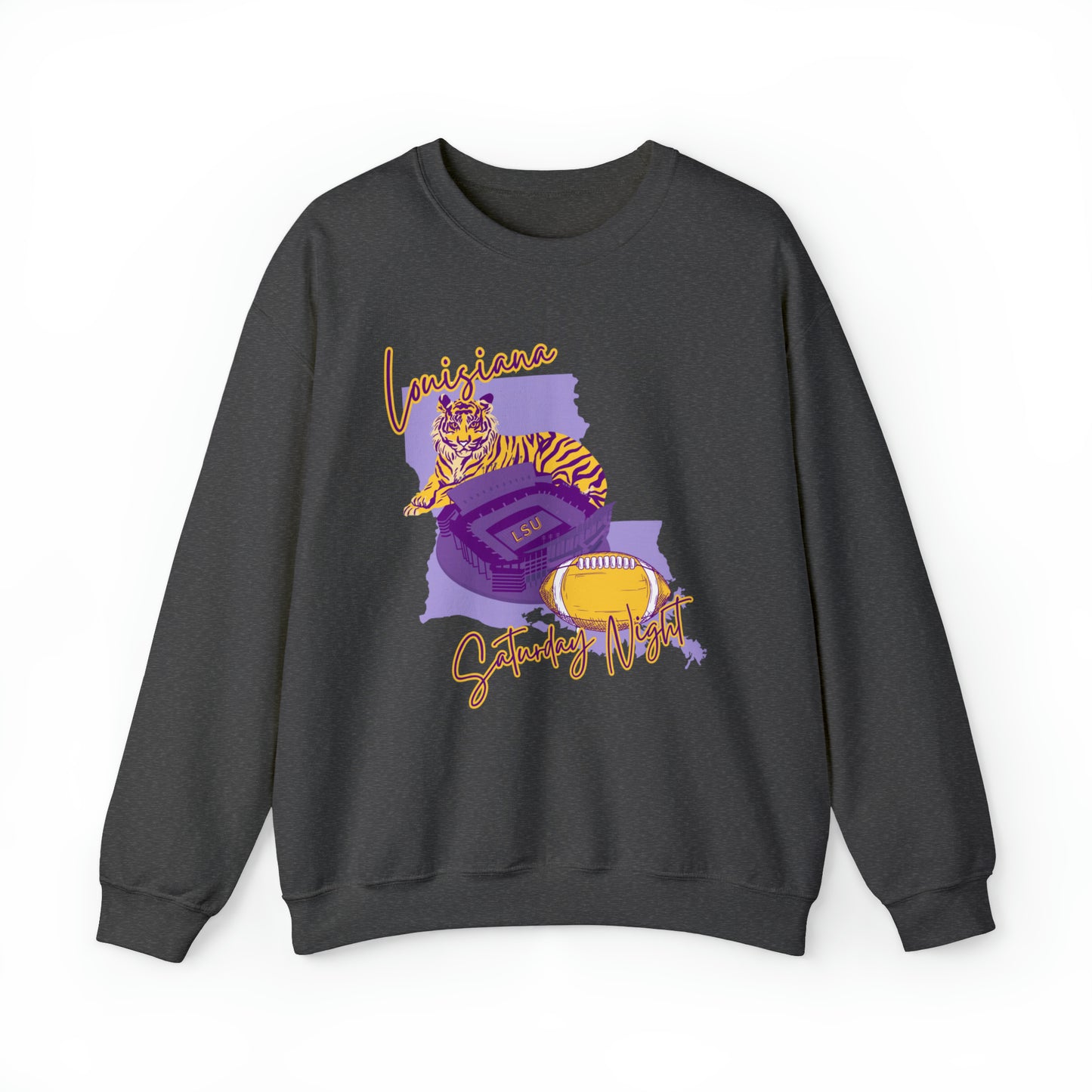 Louisiana Saturday Night Tigers Sweatshirt