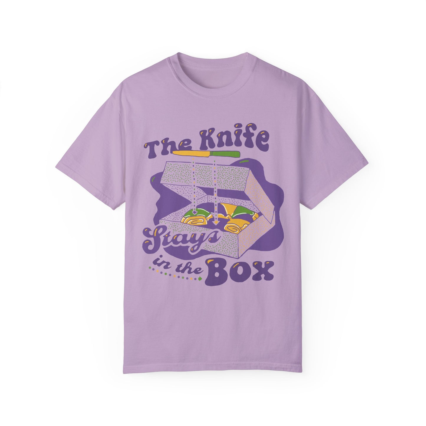 The Knife Stays In The Box Mardi Gras Shirt