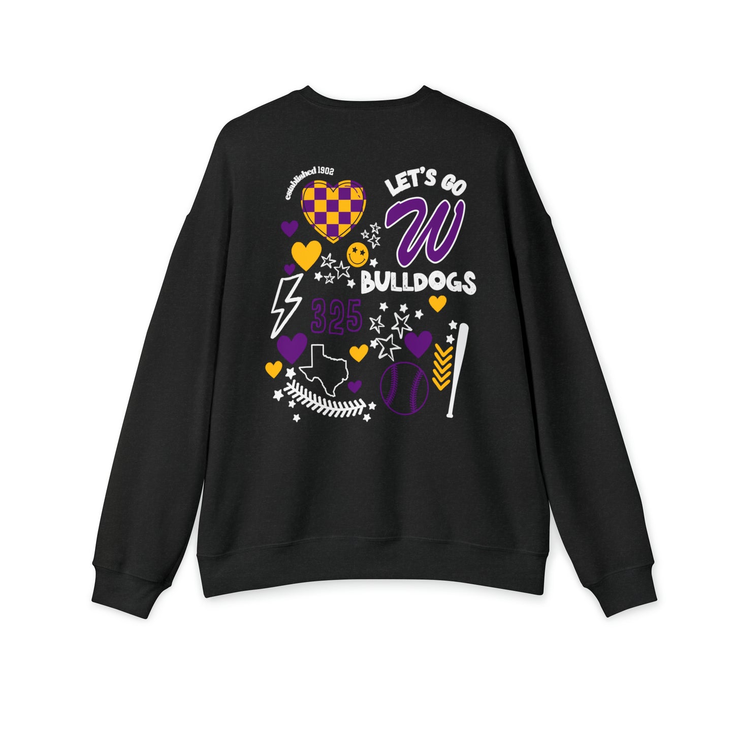 Wylie Baseball Game Day on Bella Canvas Sweatshirt