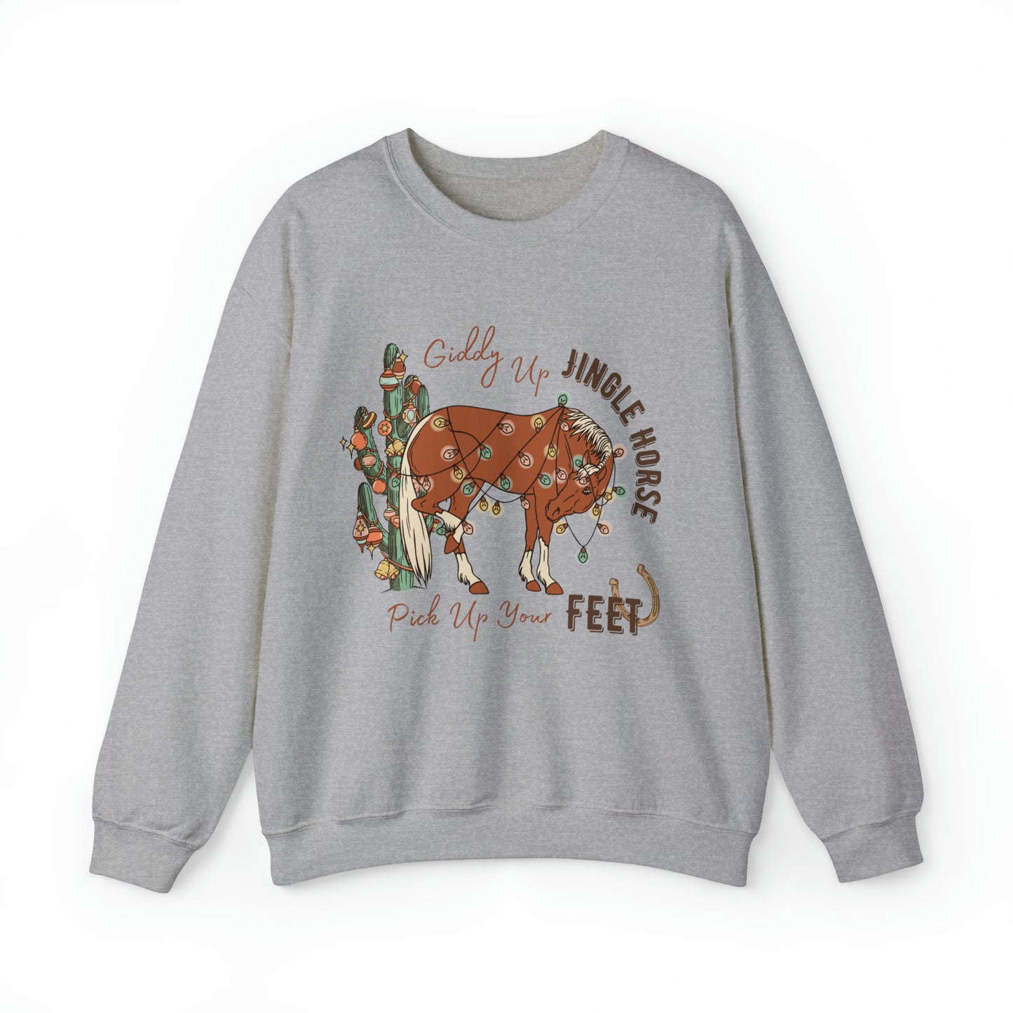 Giddy Up Jingle Horse Sweatshirt