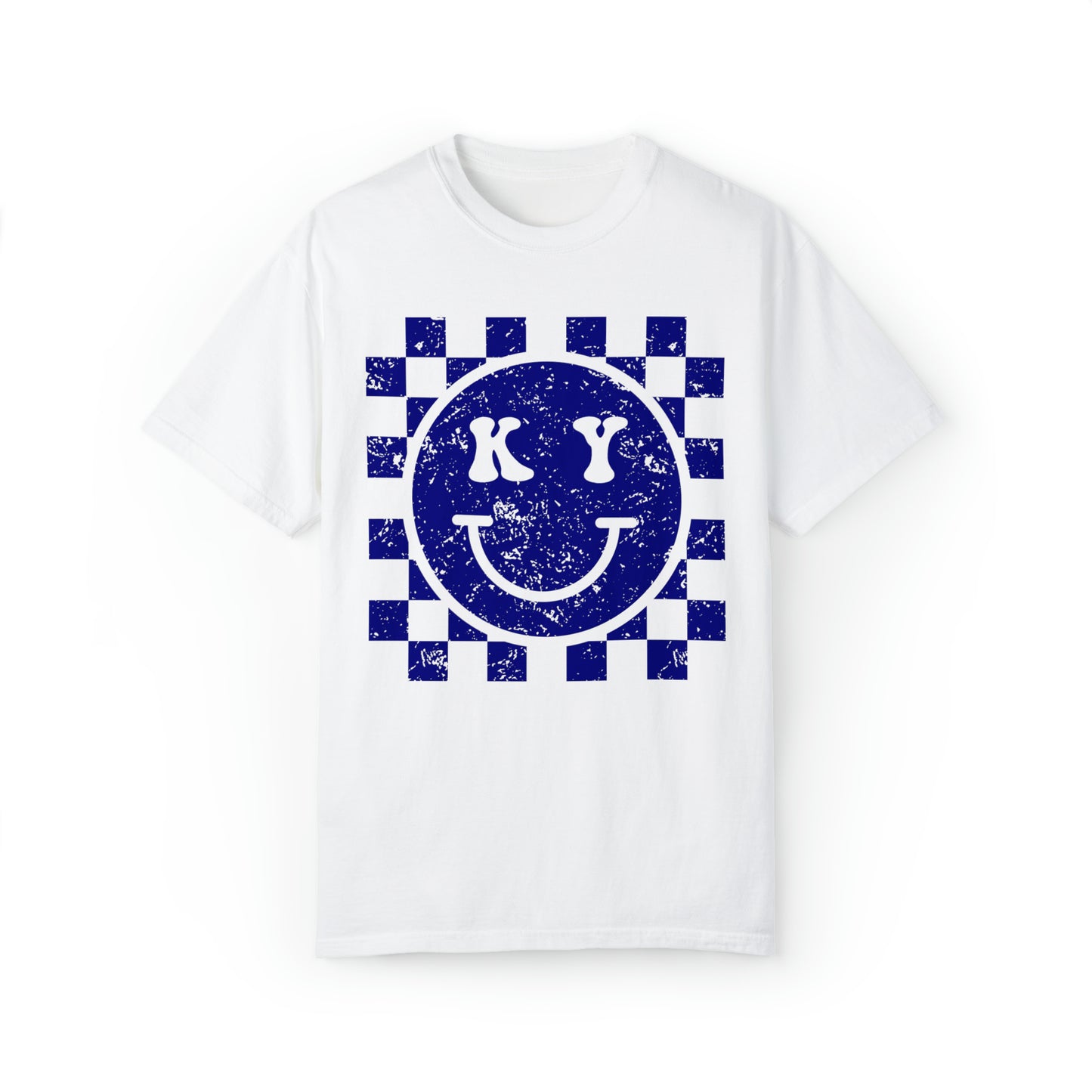 Kentucky Checkered Smiley Face Shirt