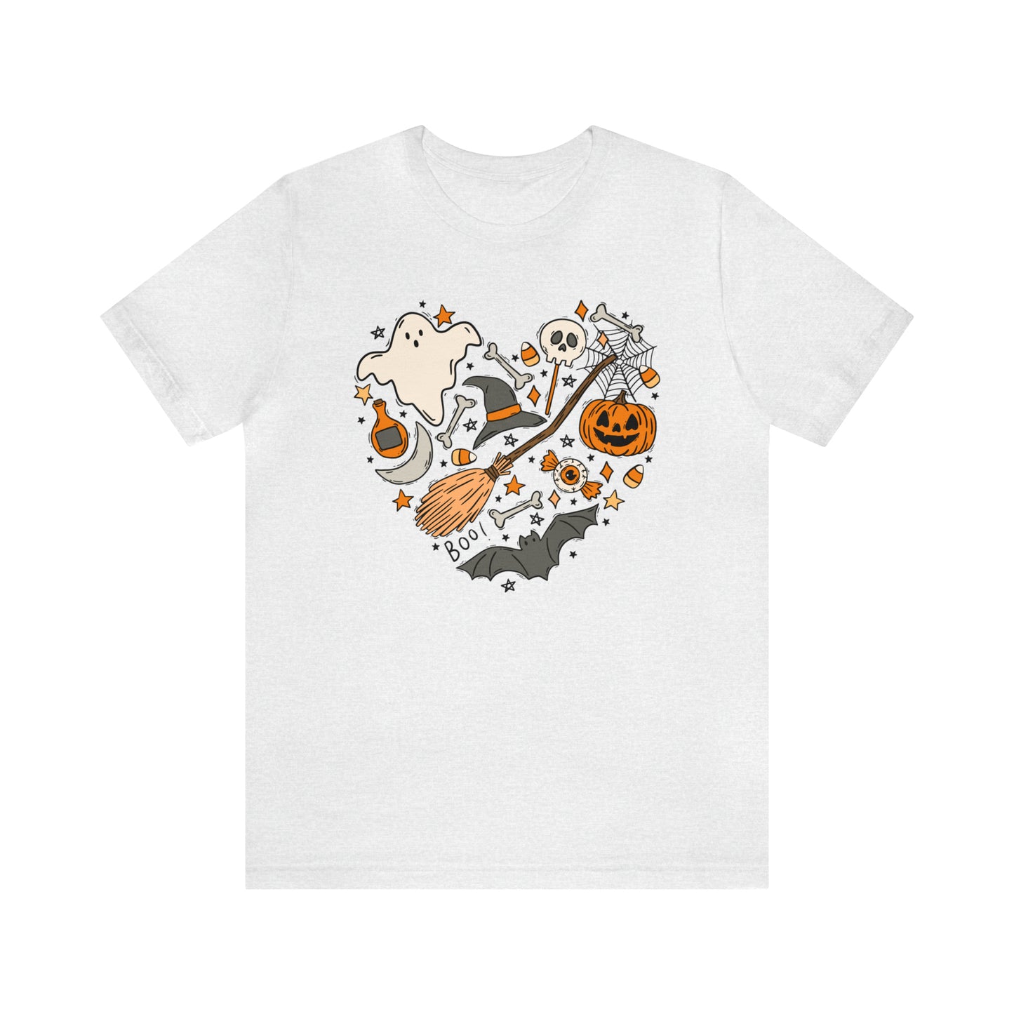 Halloween Heart Shirt Bella Canvas