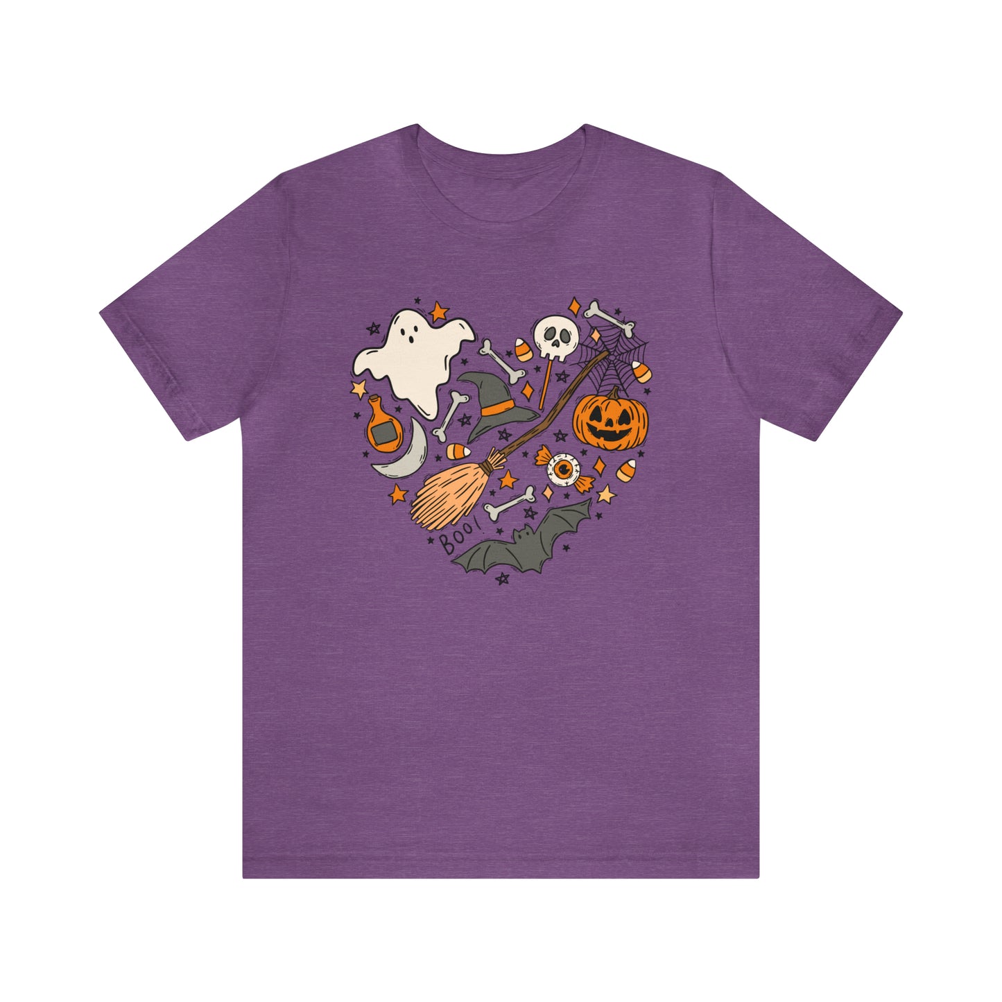 Halloween Heart Shirt Bella Canvas