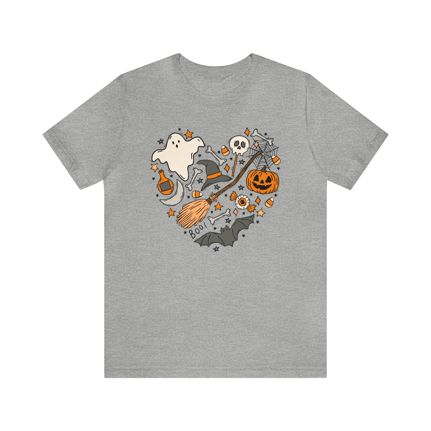 Halloween Heart Shirt Bella Canvas