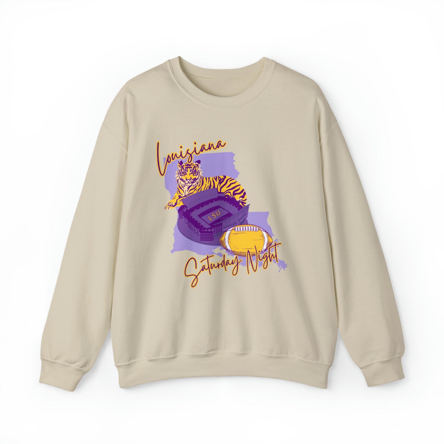 Louisiana Saturday Night Tigers Sweatshirt