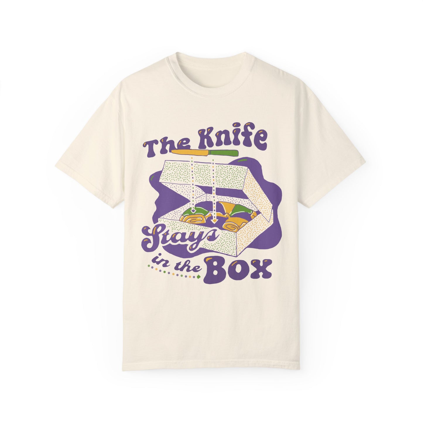 The Knife Stays In The Box Mardi Gras Shirt