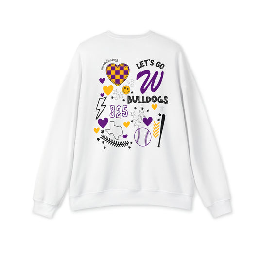 Wylie Baseball Game Day on Bella Canvas Sweatshirt