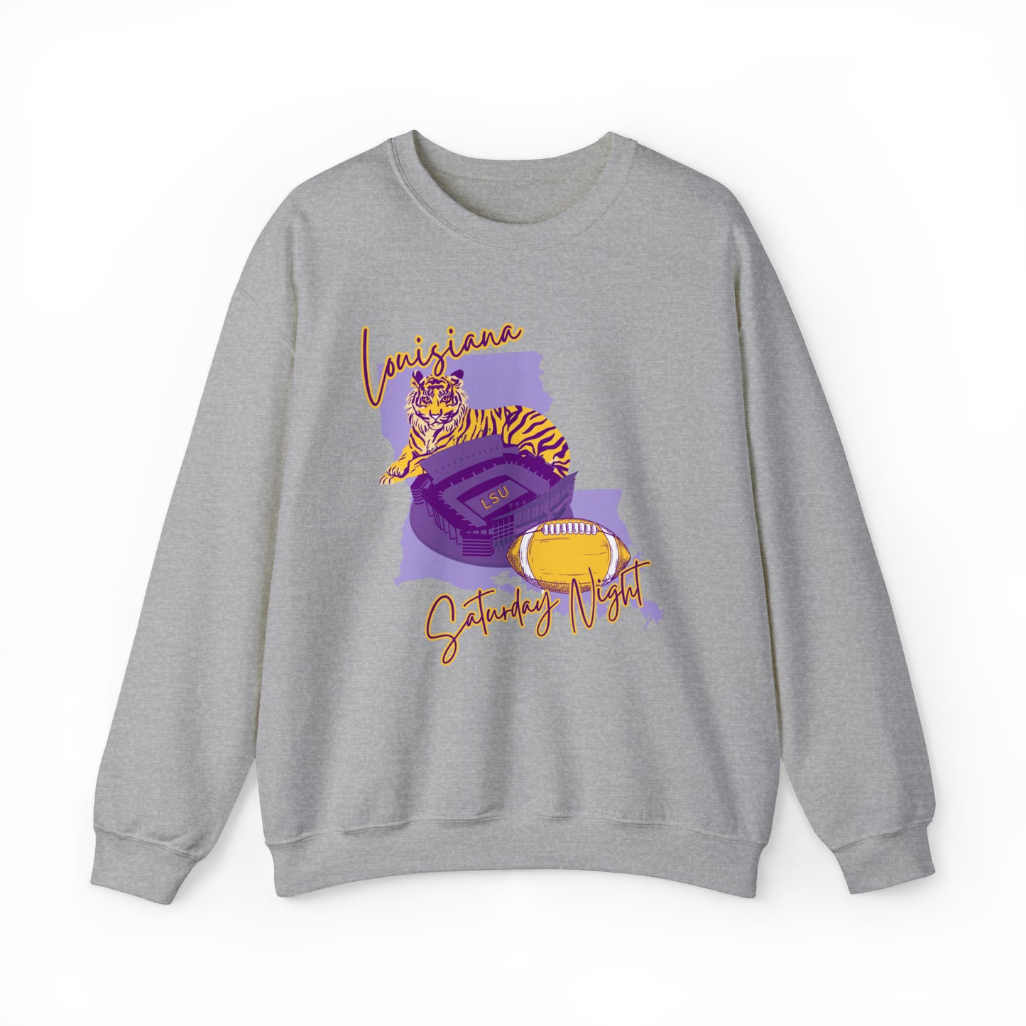 Louisiana Saturday Night Tigers Sweatshirt