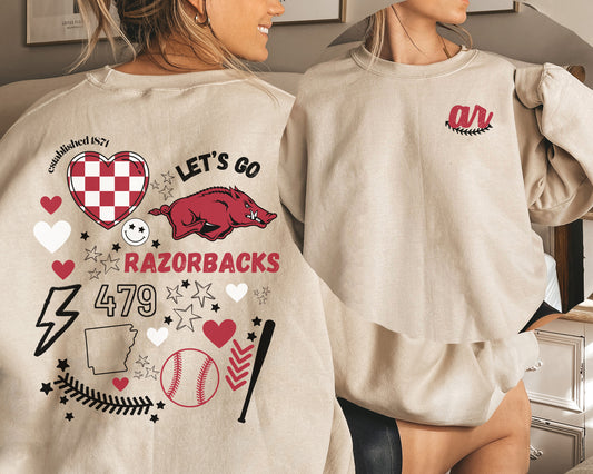 Razorbacks Baseball Game Day Sweatshirt