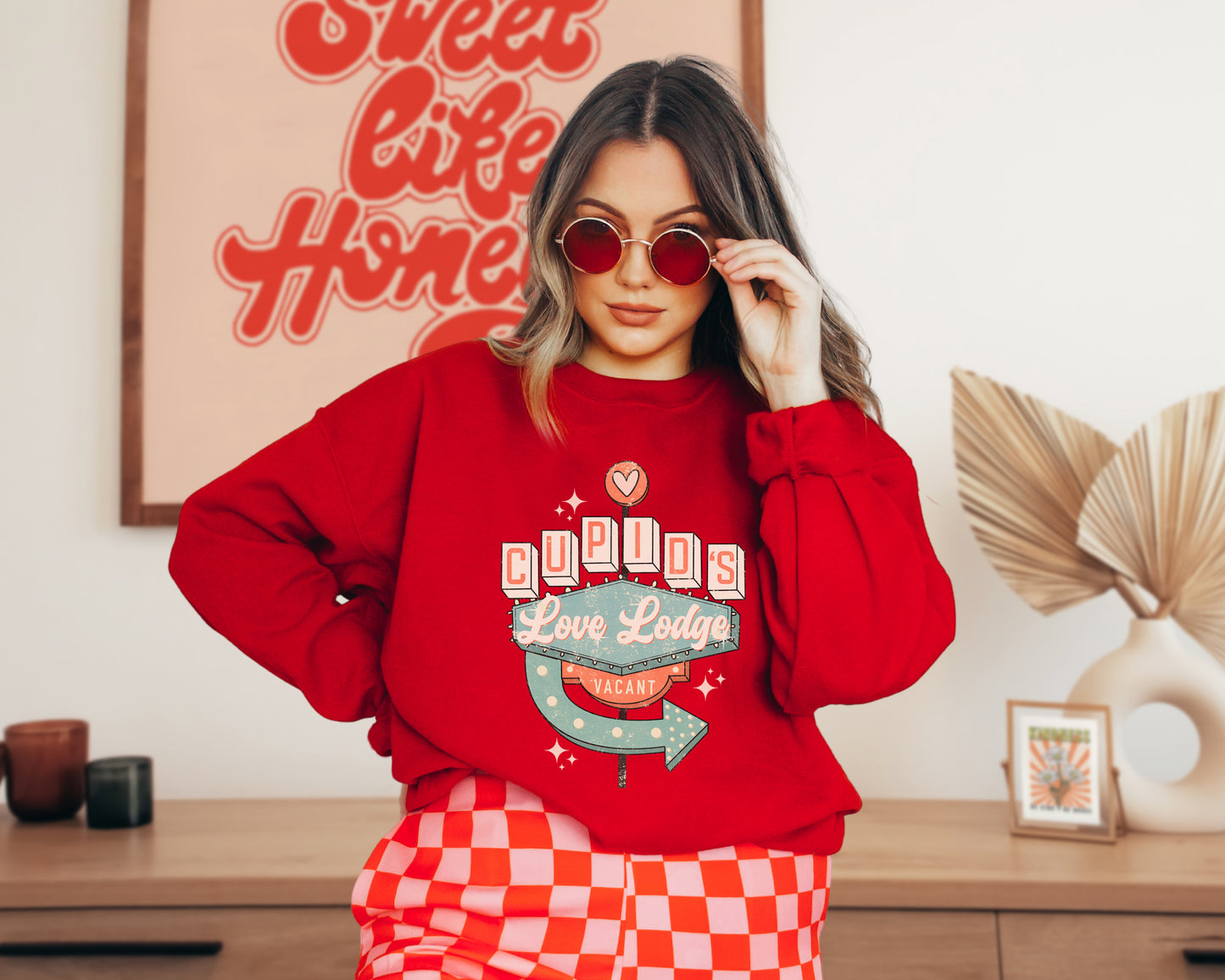 Cupid's L0VE Lodge Vacant Sweatshirt