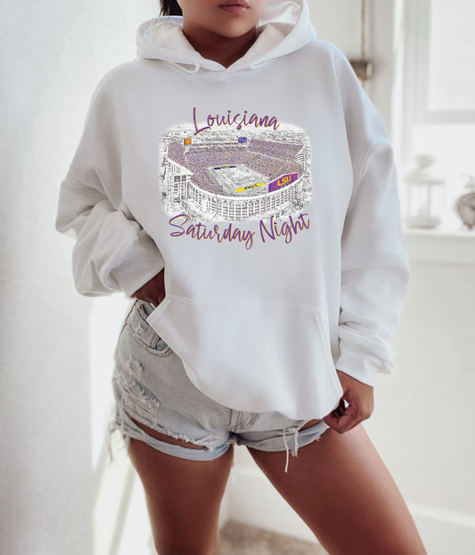 Louisiana Tiger Stadium Hoodie