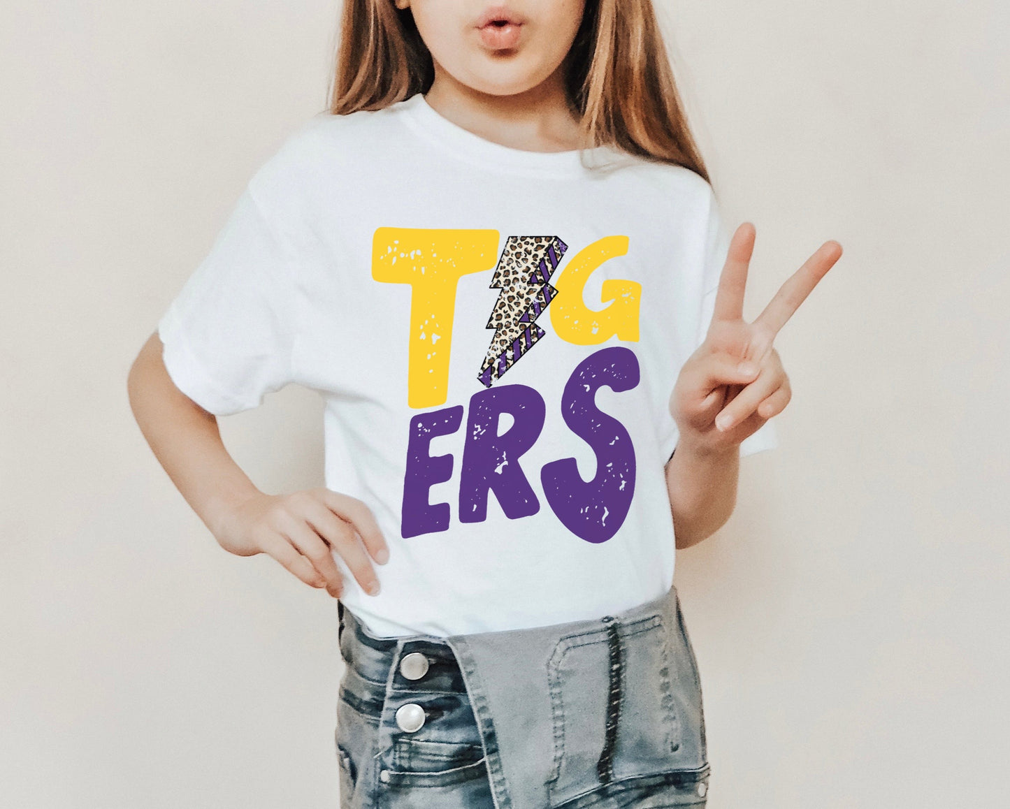 Tigers Lightning Bolt Youth Shirt