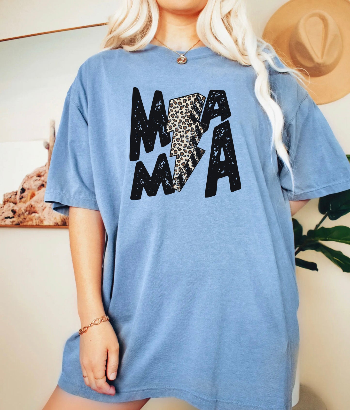 Mama Leopard Lightning Bolt Shirt