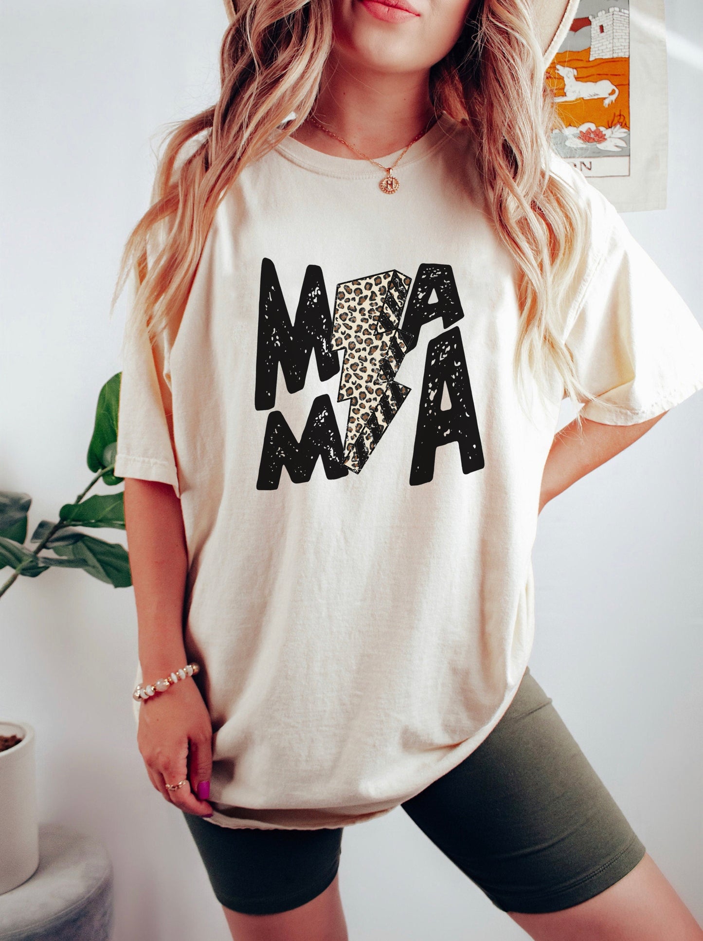 Mama Leopard Lightning Bolt Shirt