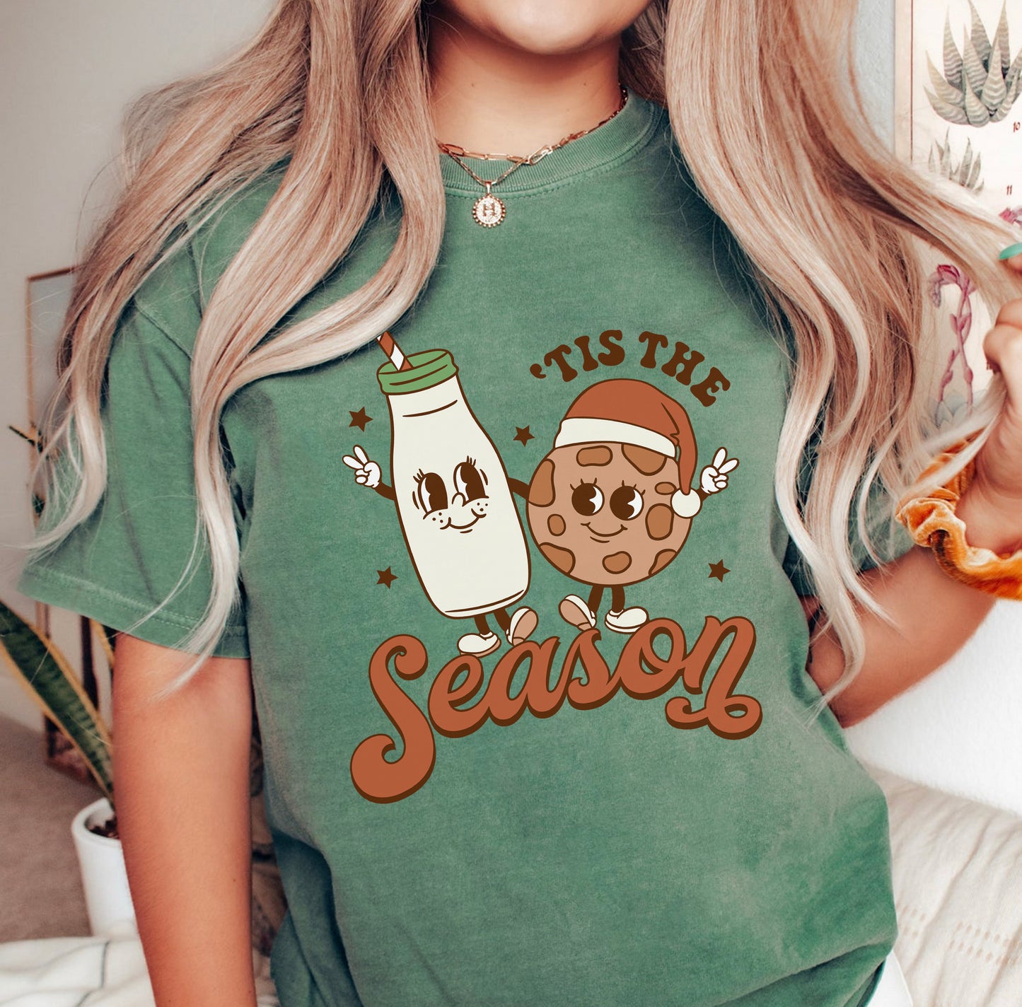 Tis the Season Milk and Cookies Shirt