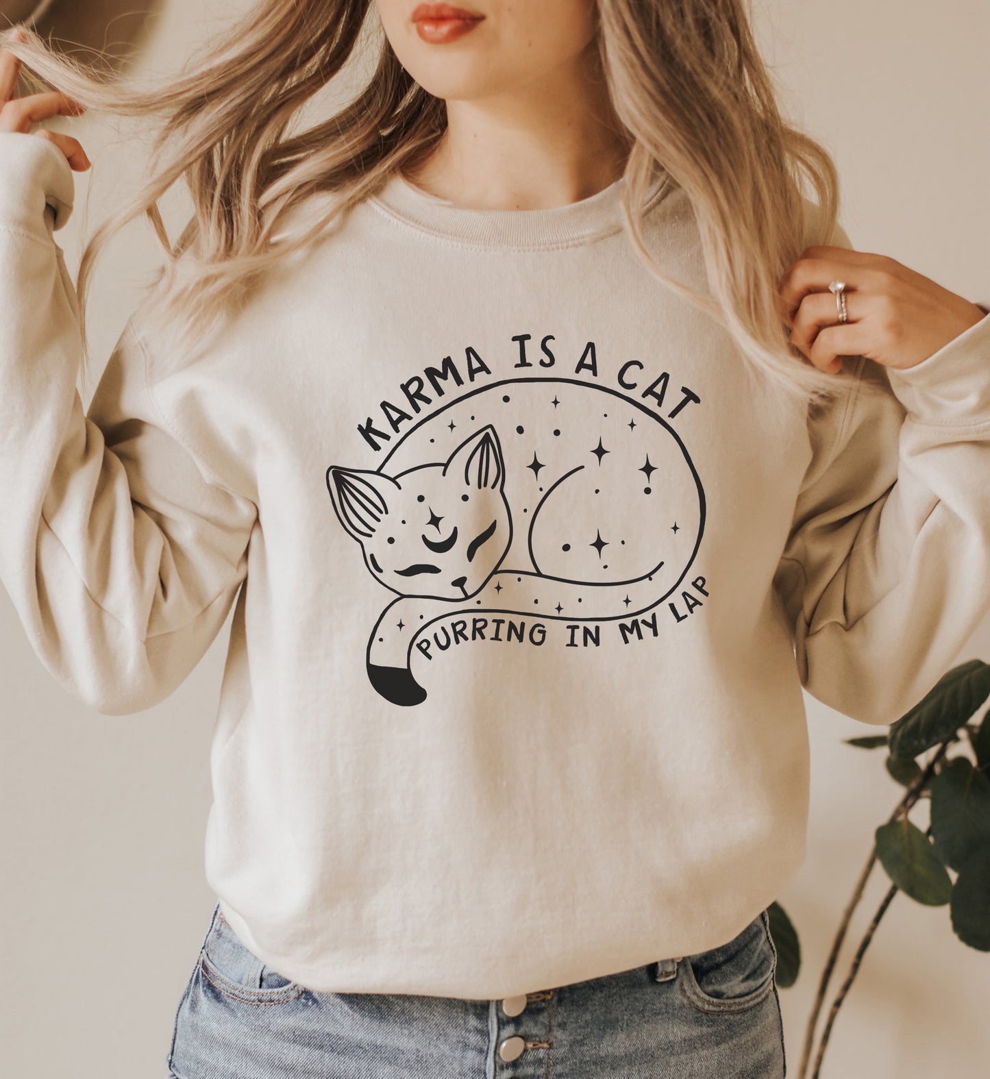 Karma Is A Cat Sweatshirt