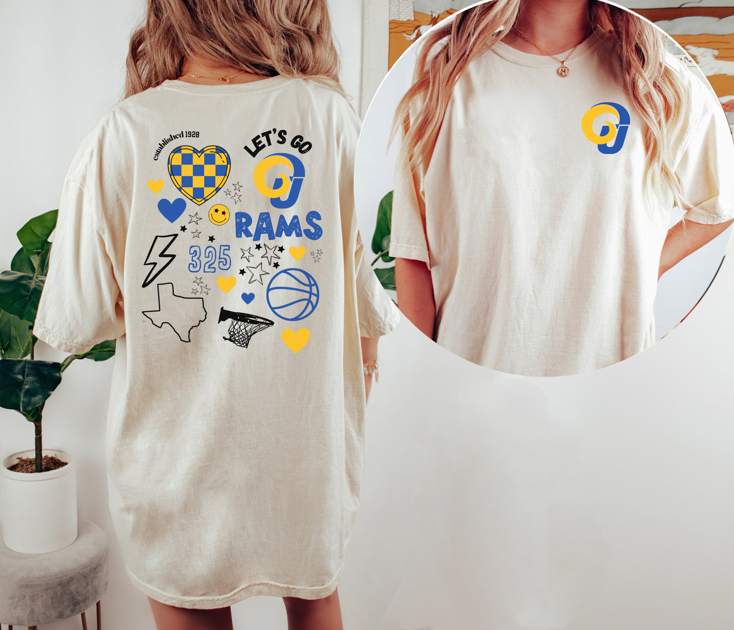 Rams Basketball Game Day Shirt