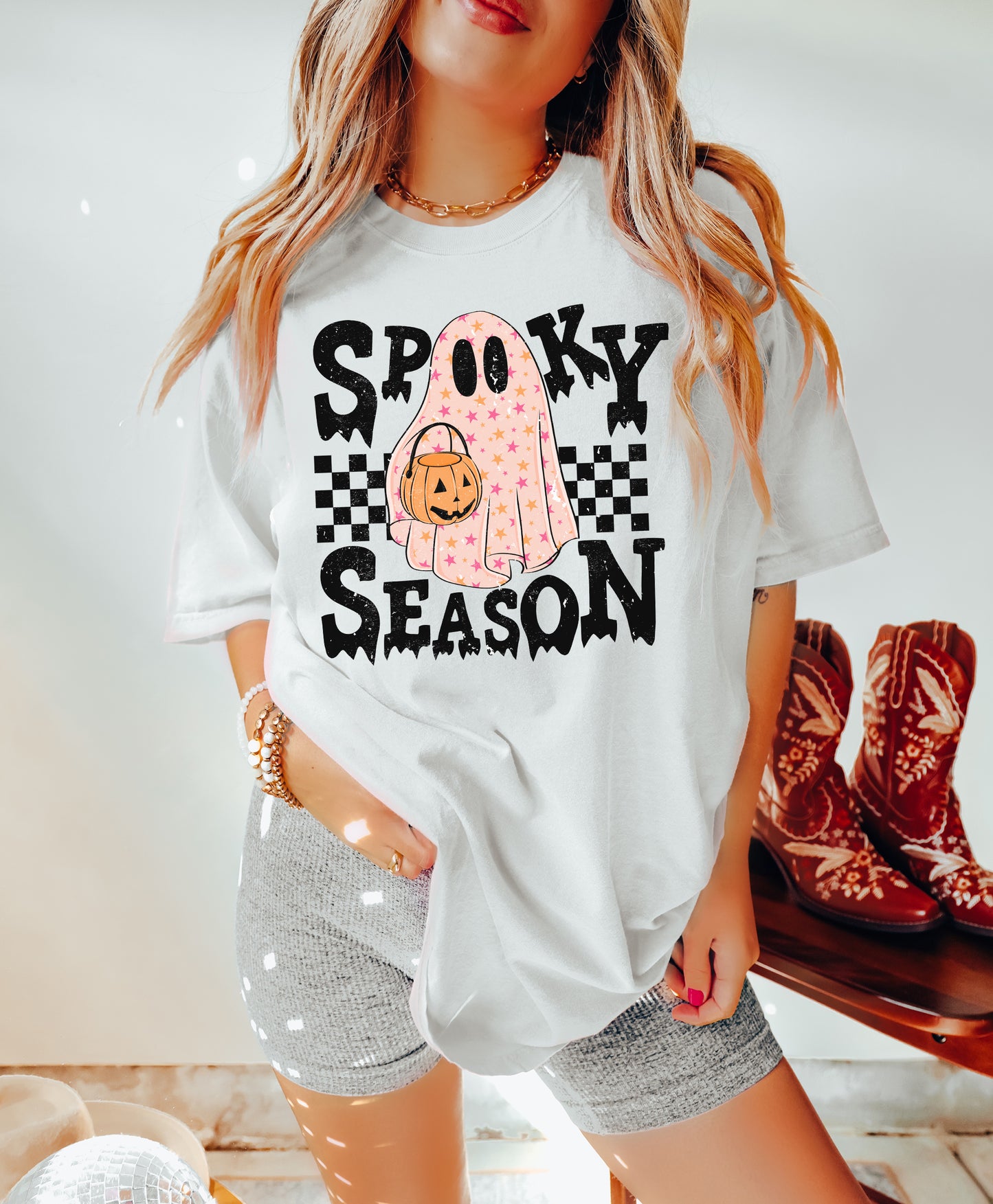 Spooky Season Retro Ghost Shirt