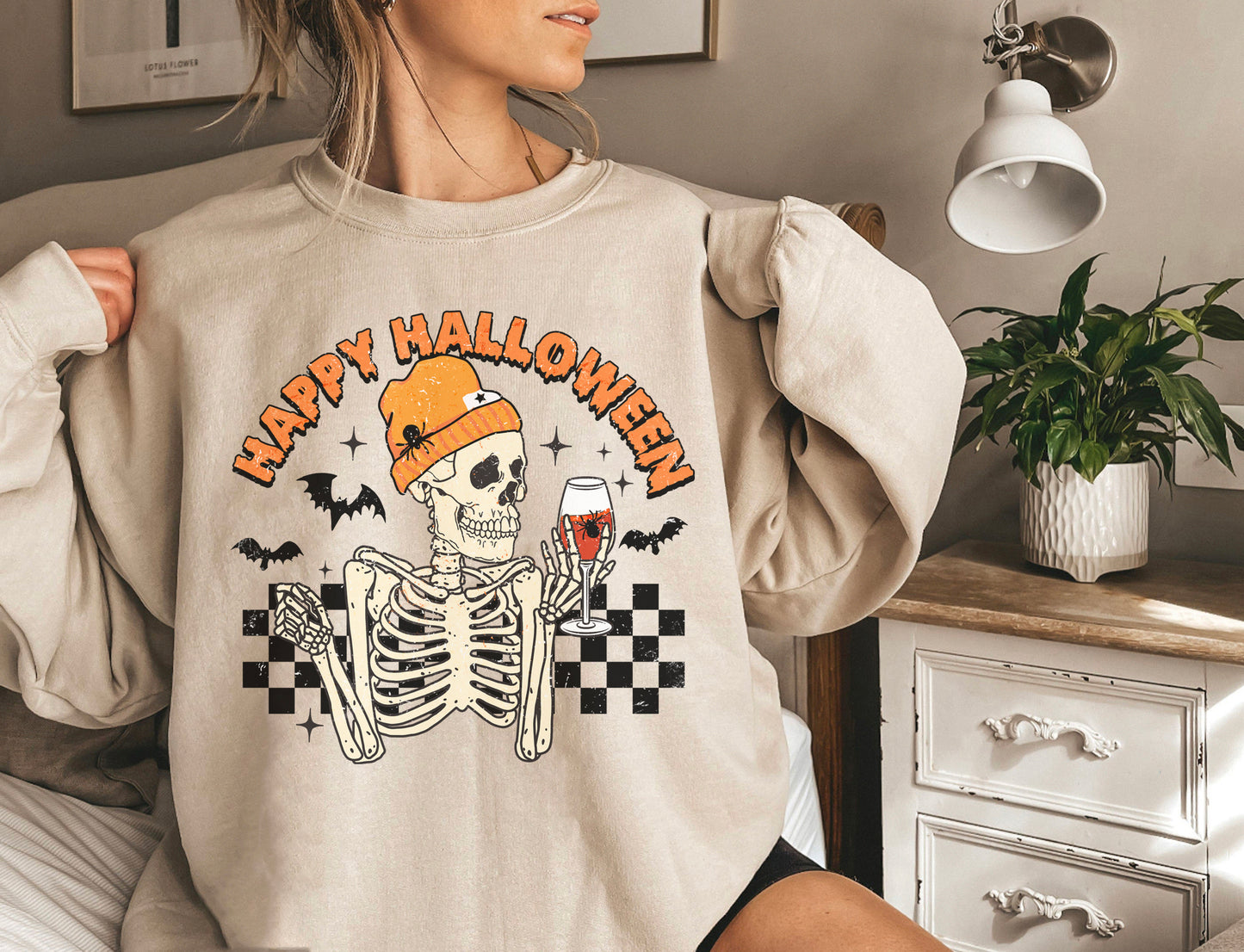 Happy Halloween Skeleton Sweatshirt