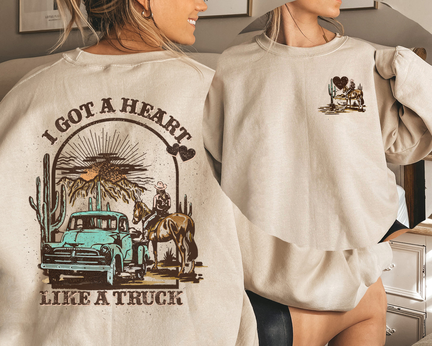 Heart Like A Truck Sweatshirt