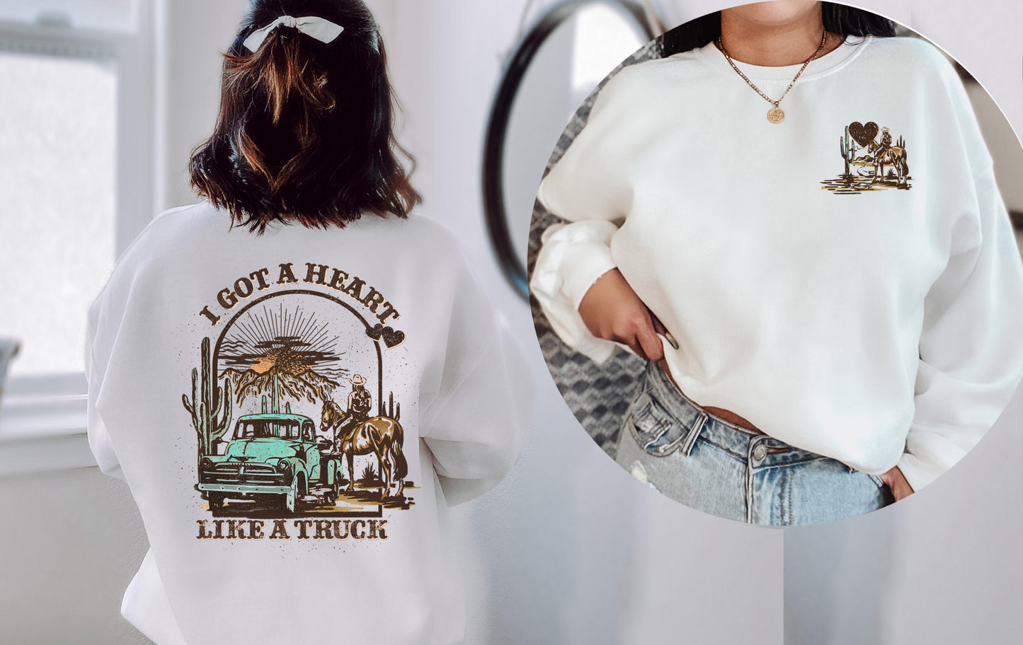 Heart Like A Truck Sweatshirt