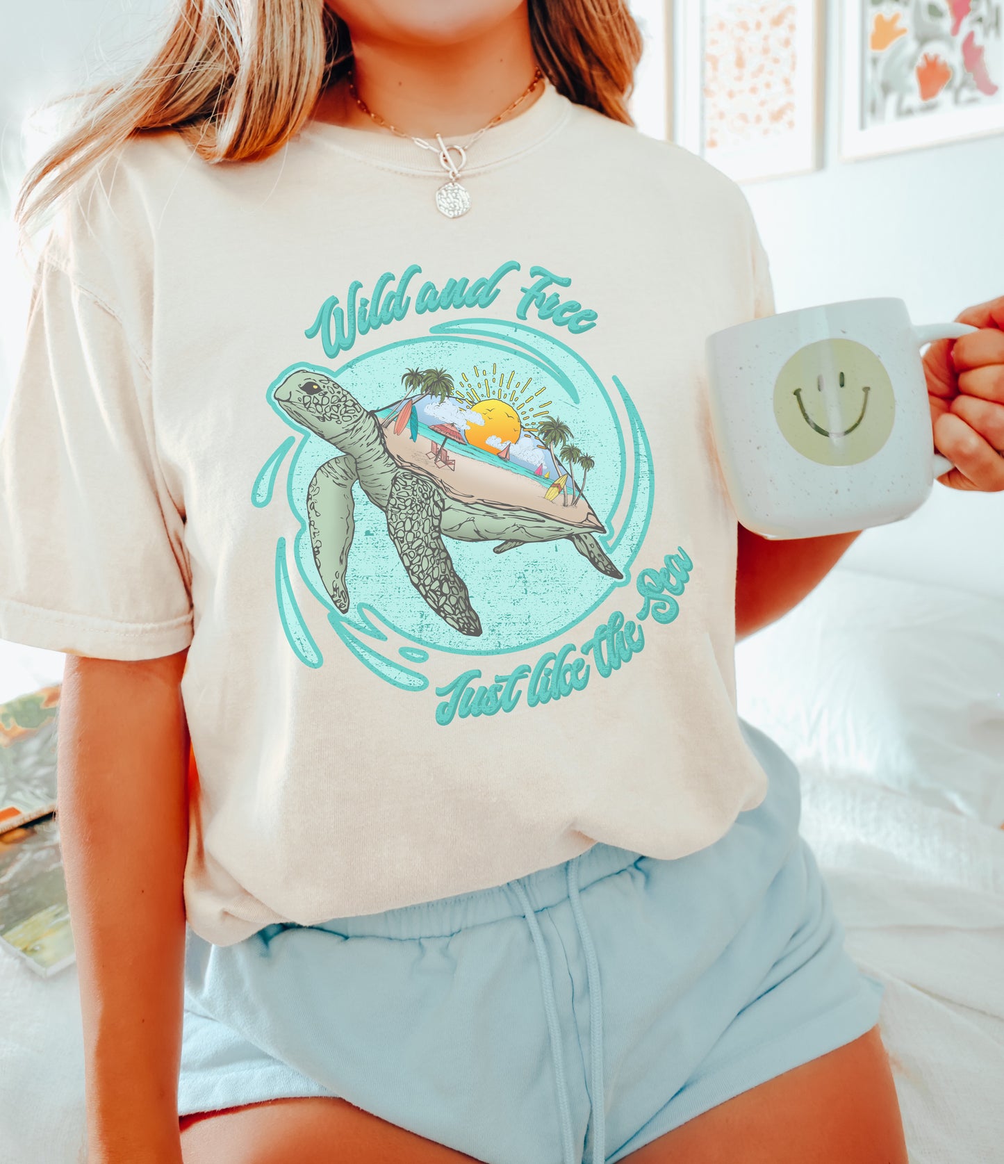 Wild And Free Just Like The Sea Turtle Shirt