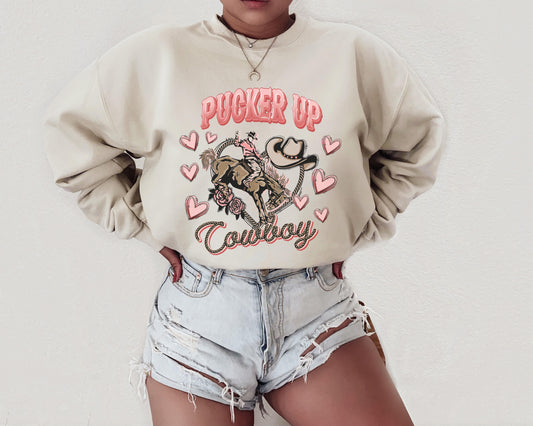 Pucker Up Cowboy Sweatshirt