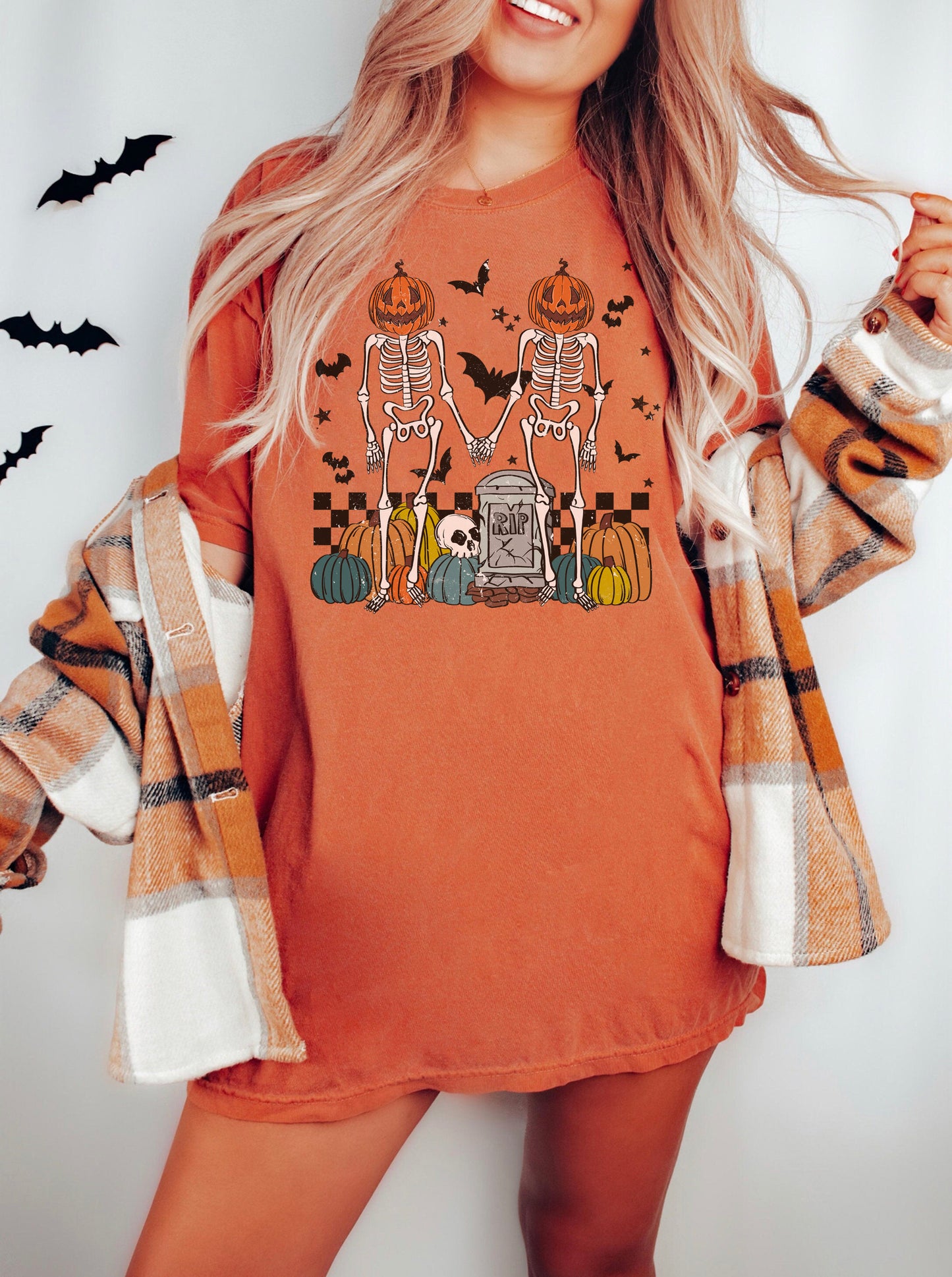 Skeleton Pumpkin Shirt