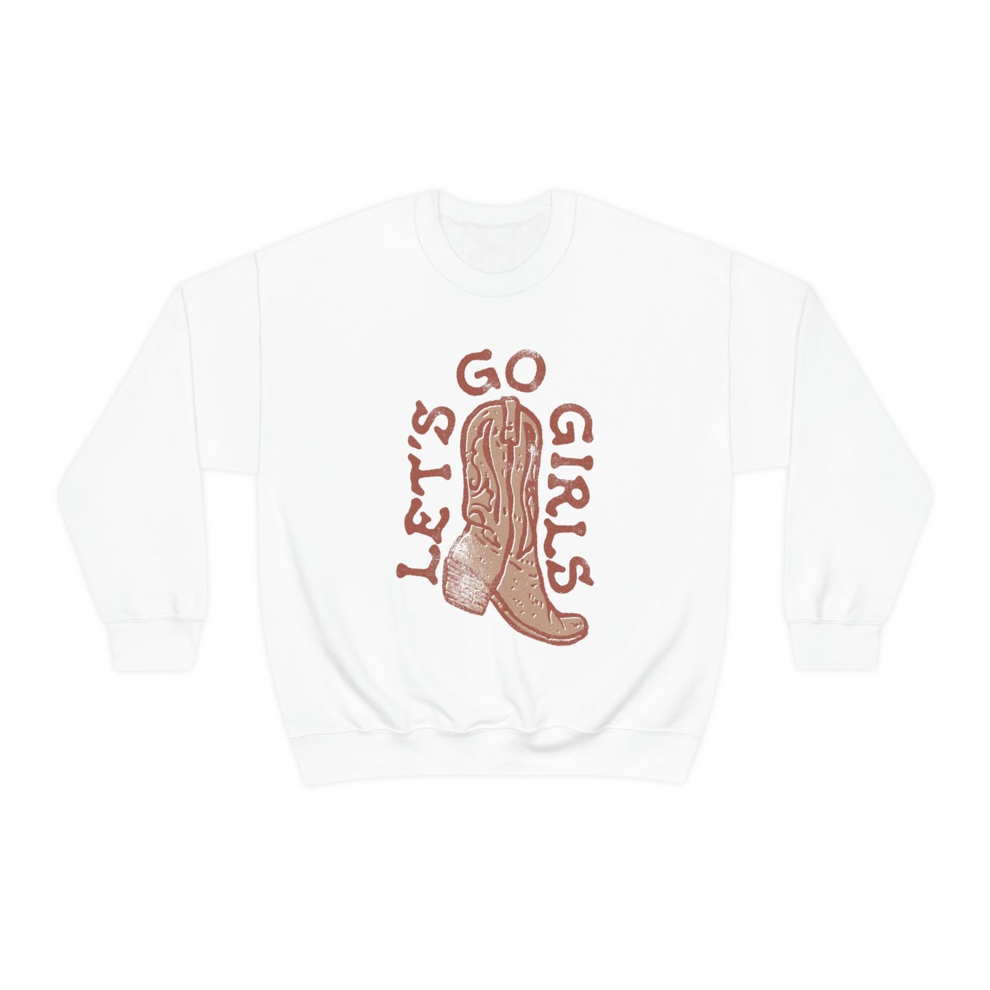 Lets Go Girls Cowboy Boot Sweatshirt