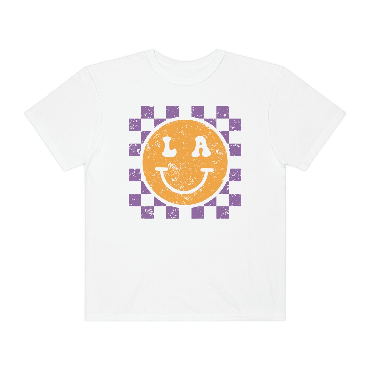 LA Checkered Smiley Face Shirt