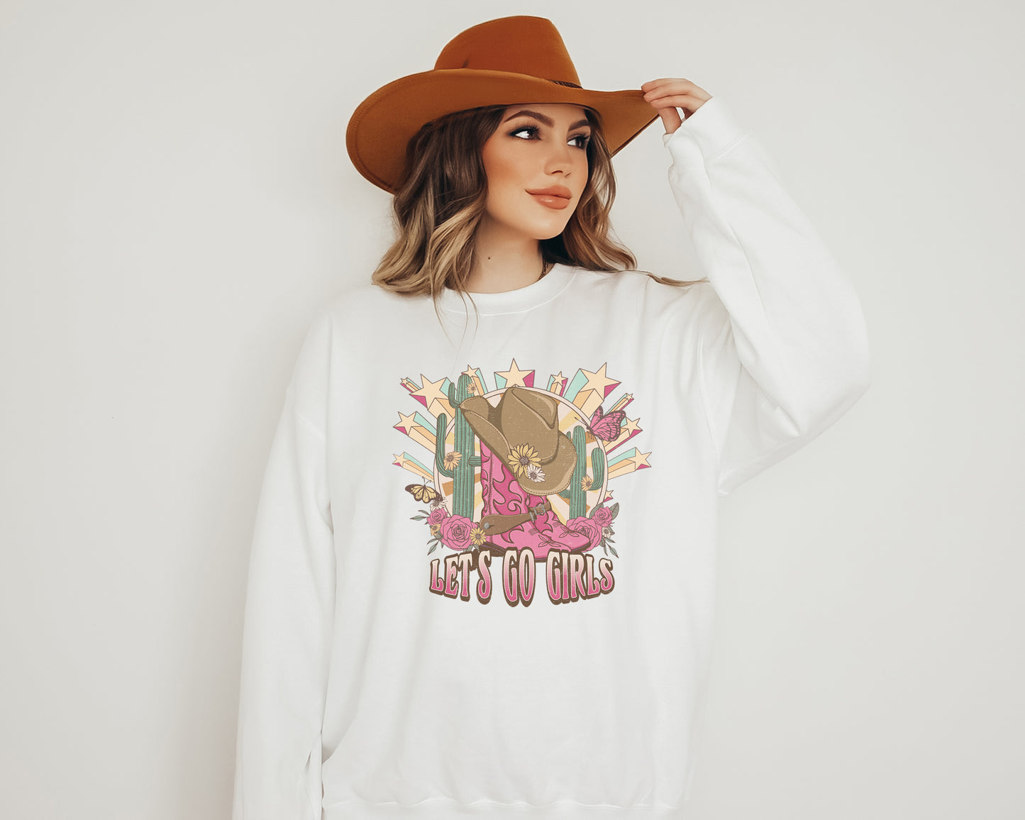 Let's Go Girls Western Sweatshirt