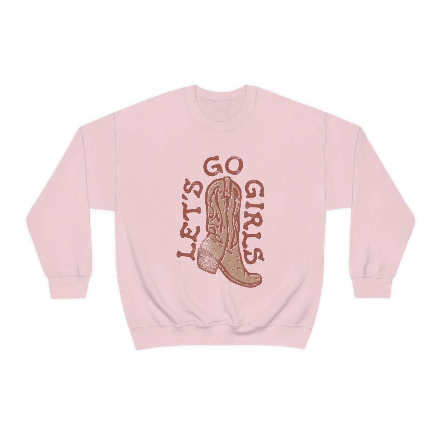 Lets Go Girls Cowboy Boot Sweatshirt